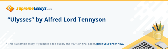 Read this excerpt from ulysses by alfred lord tennyson